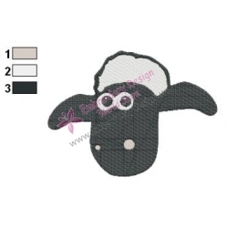 Shaun The Sheep Embroidery Design 04